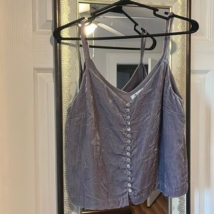 Madewell velvet tank top